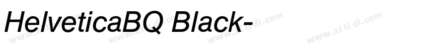 HelveticaBQ Black字体转换